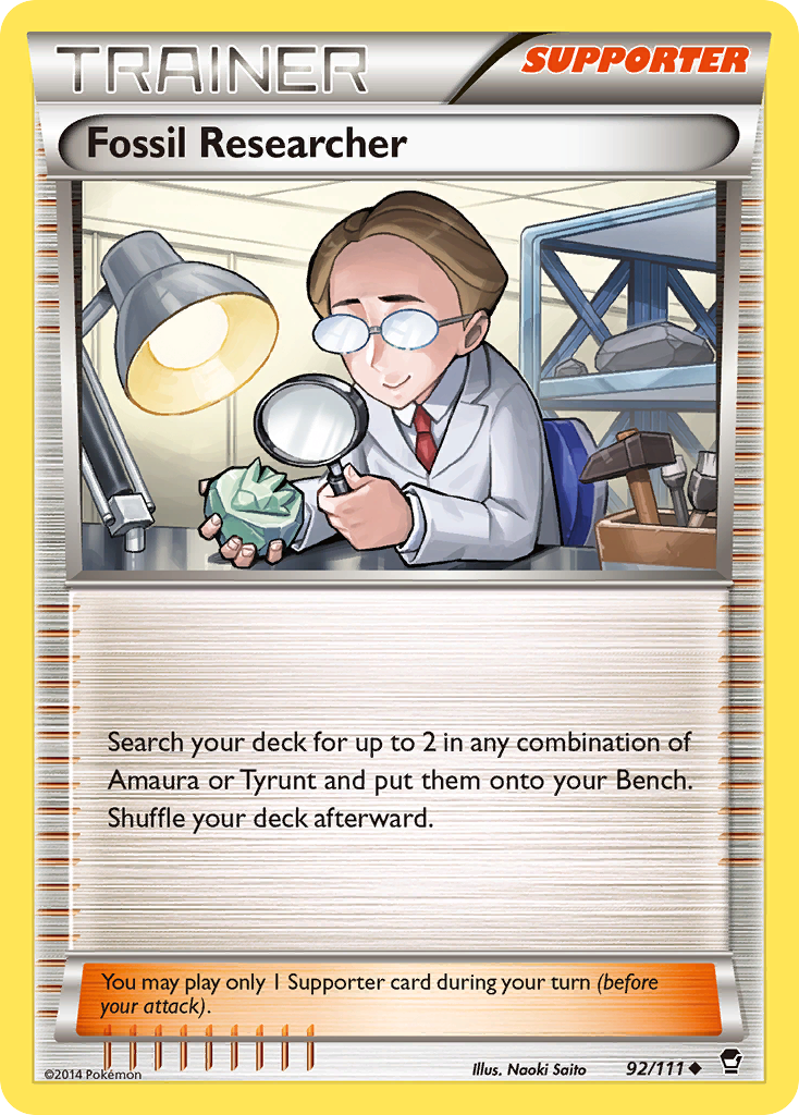 Fossil Researcher (92/111) [XY: Furious Fists] | Card Citadel