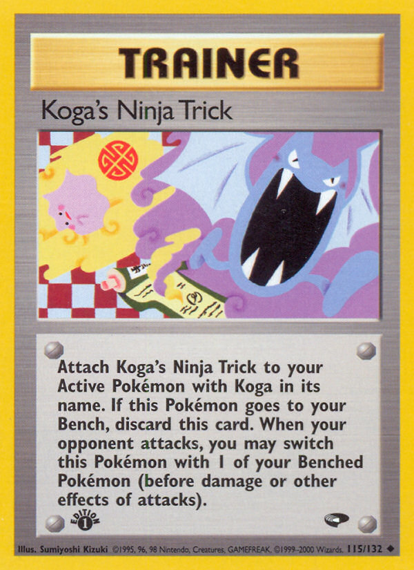 Koga's Ninja Trick (115/132) [Gym Challenge 1st Edition] | Card Citadel
