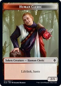 Human Cleric // Food (17) Double-sided Token [Throne of Eldraine Tokens] | Card Citadel