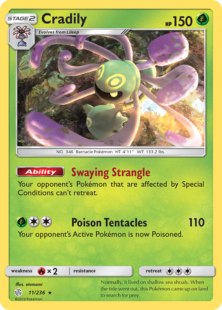 Cradily (11/236) [Sun & Moon: Cosmic Eclipse] | Card Citadel