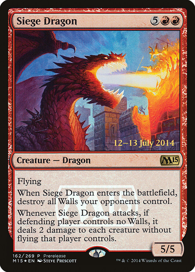 Siege Dragon [Magic 2015 Promos] | Card Citadel