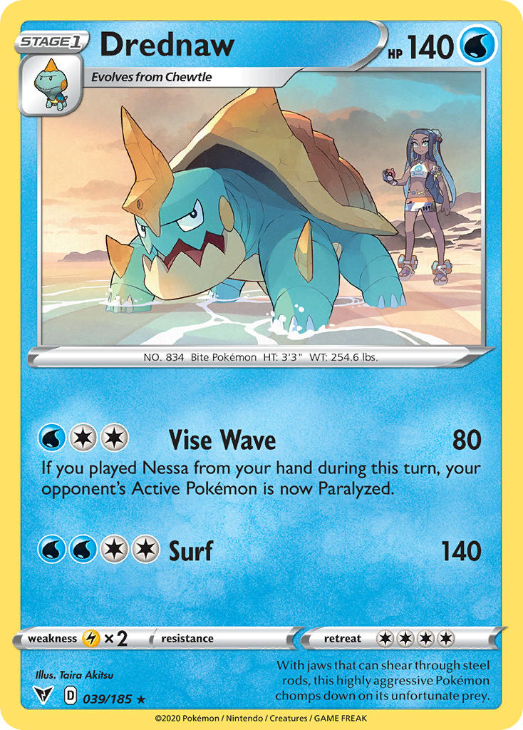 Drednaw (039/185) [Sword & Shield: Vivid Voltage] | Card Citadel