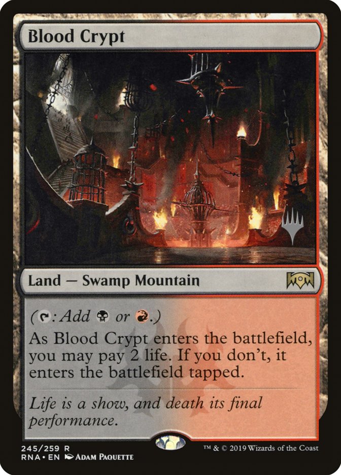 Blood Crypt [Ravnica Allegiance Promos] | Card Citadel