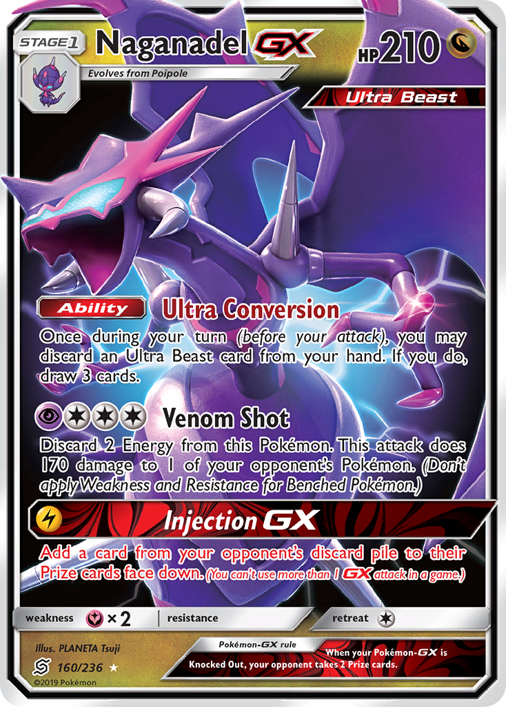 Naganadel GX (160/236) [Sun & Moon: Unified Minds] | Card Citadel