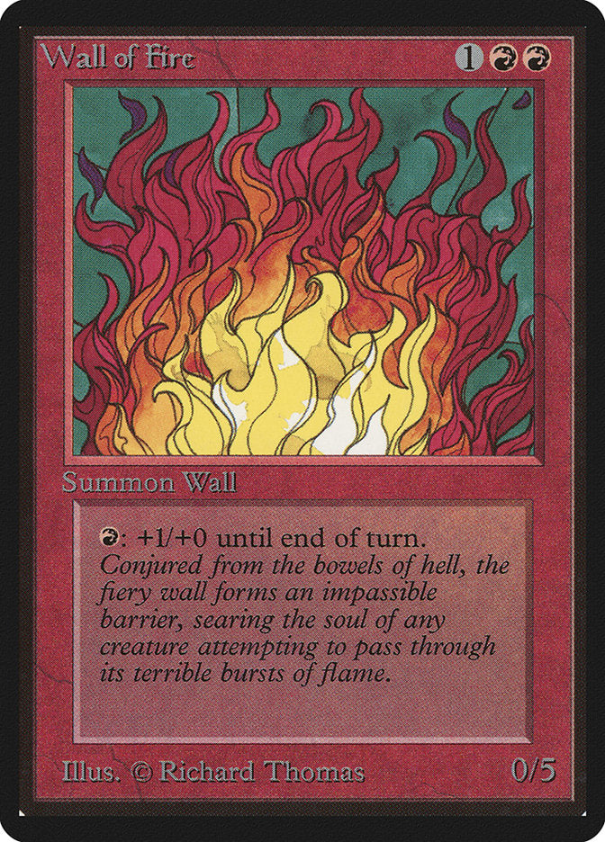 Wall of Fire [Limited Edition Beta] | Card Citadel