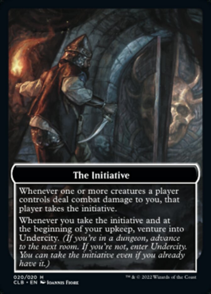 The Initiative // Undercity Double-sided Token [Commander Legends: Battle for Baldur's Gate Tokens] | Card Citadel