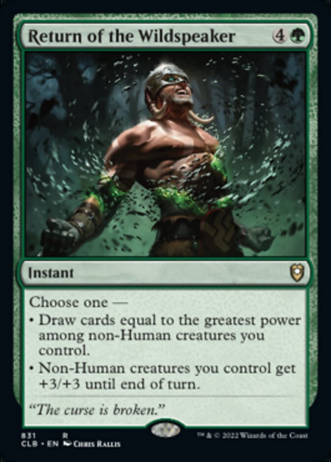 Return of the Wildspeaker [Commander Legends: Battle for Baldur's Gate] | Card Citadel