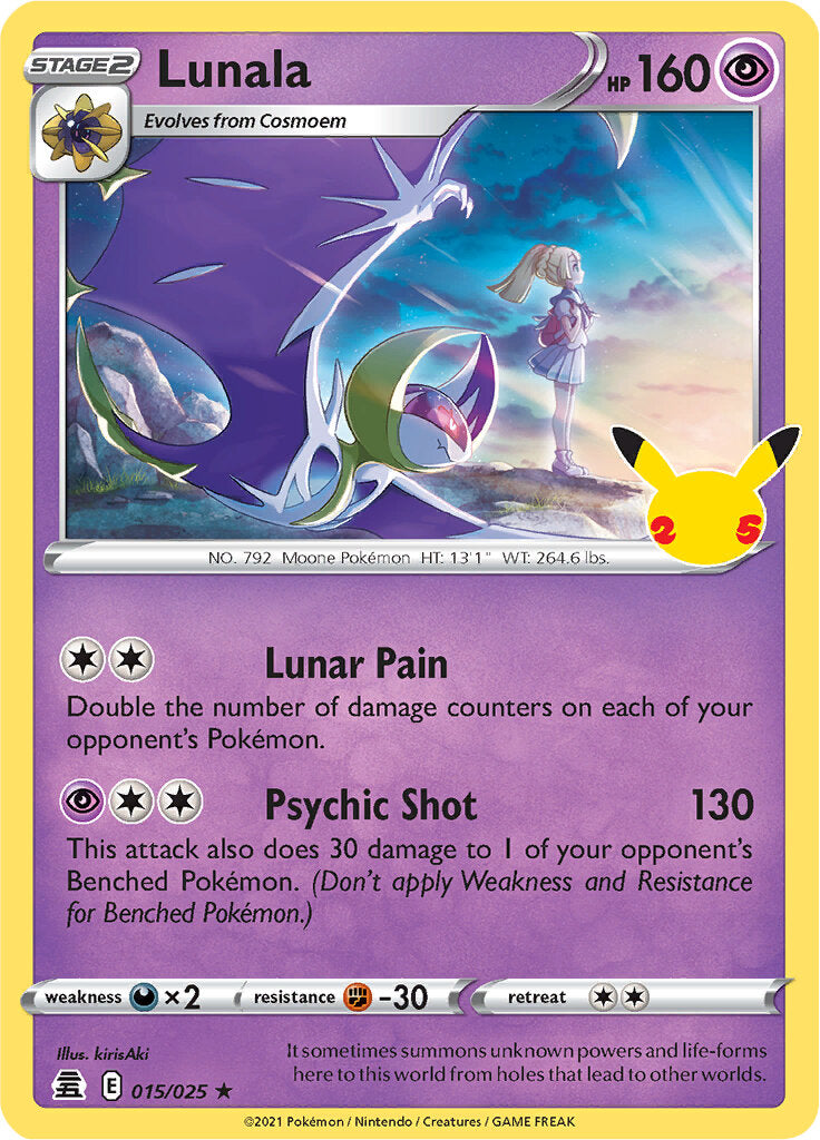 Lunala (015/025) [Celebrations: 25th Anniversary] | Card Citadel