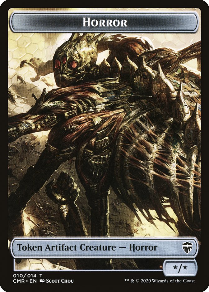 Copy (013) // Horror Token [Commander Legends Tokens] | Card Citadel