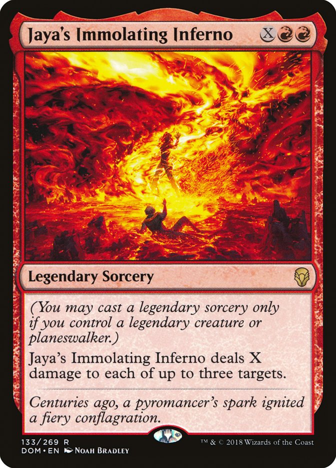 Jaya's Immolating Inferno [Dominaria] | Card Citadel