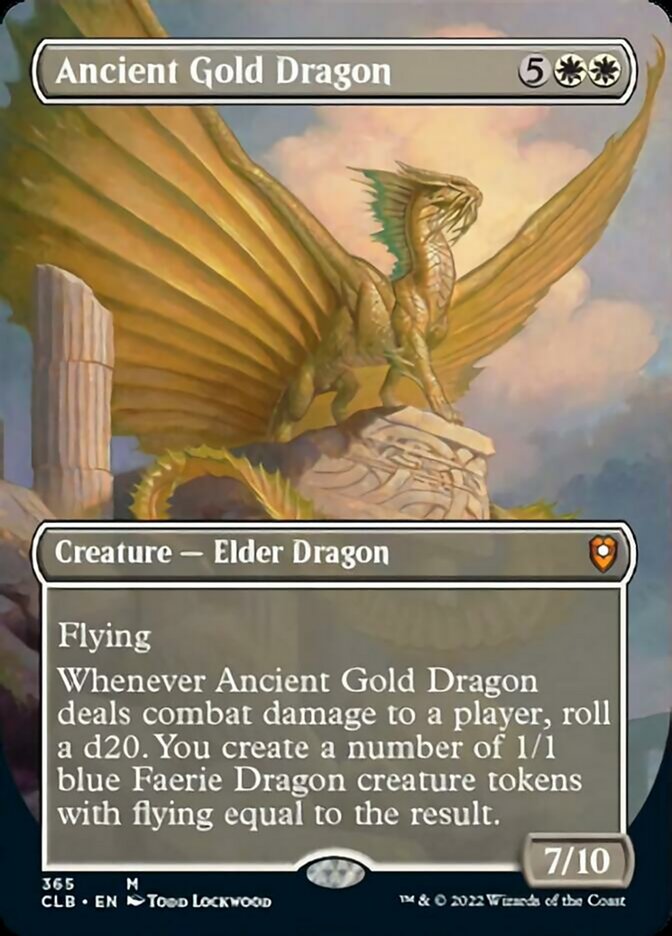 Ancient Gold Dragon (Borderless Alternate Art) [Commander Legends: Battle for Baldur's Gate] | Card Citadel
