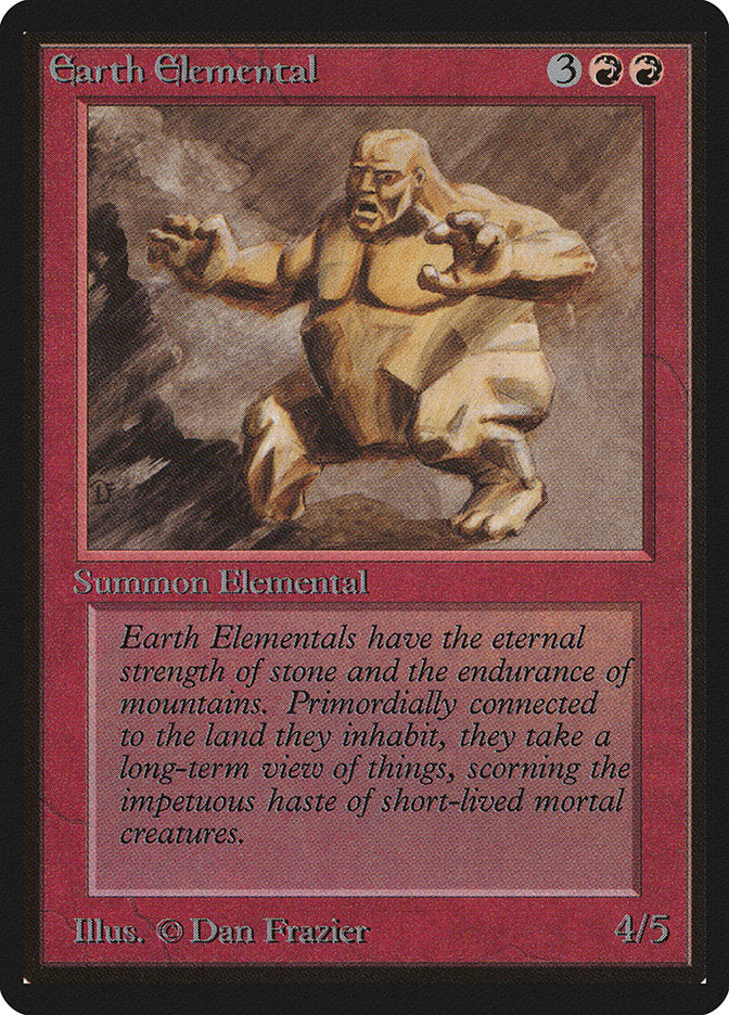 Earth Elemental [Limited Edition Beta] | Card Citadel