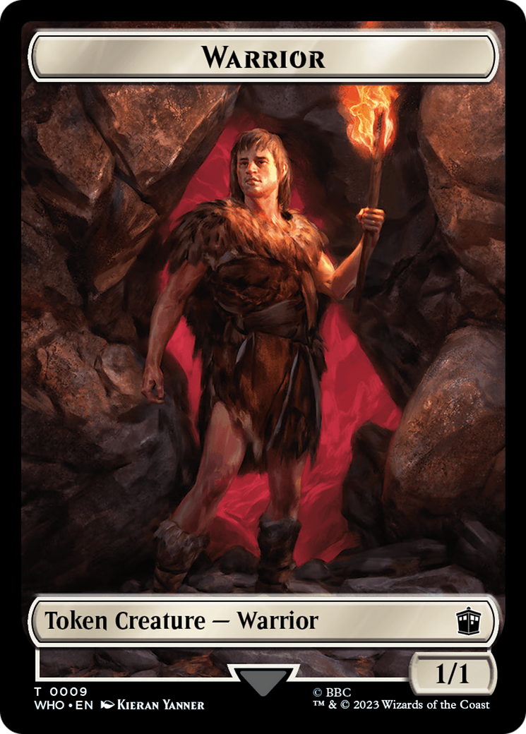 Warrior // Treasure (0028) Double-Sided Token [Doctor Who Tokens] | Card Citadel