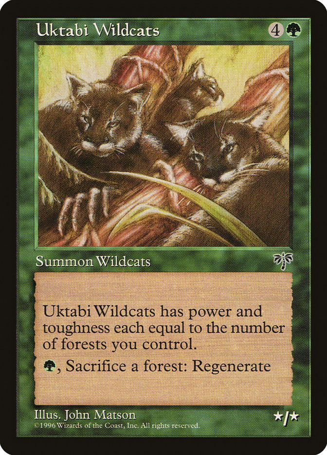 Uktabi Wildcats [Mirage] | Card Citadel