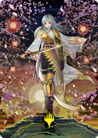 The Wandering Emperor 2 Art Card (Gold-Stamped Signature) [Kamigawa: Neon Dynasty Art Series] | Card Citadel