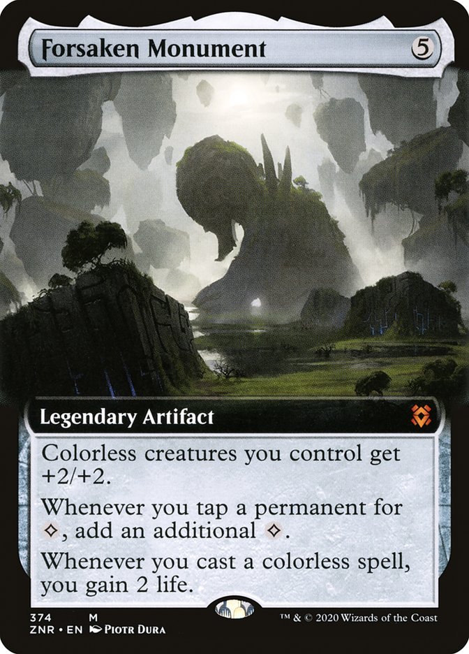 Forsaken Monument (Extended Art) [Zendikar Rising] | Card Citadel