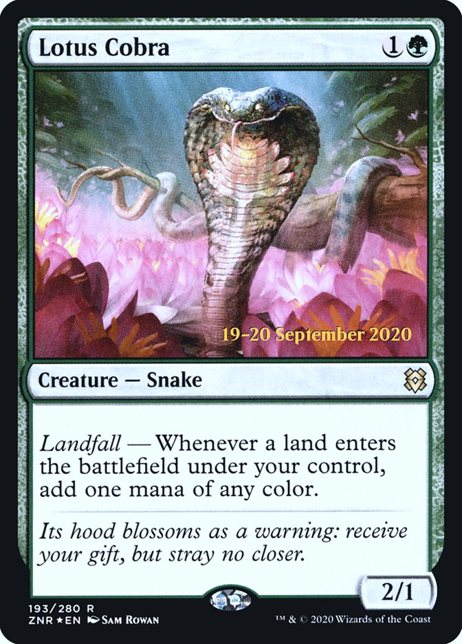 Lotus Cobra  [Zendikar Rising Prerelease Promos] | Card Citadel