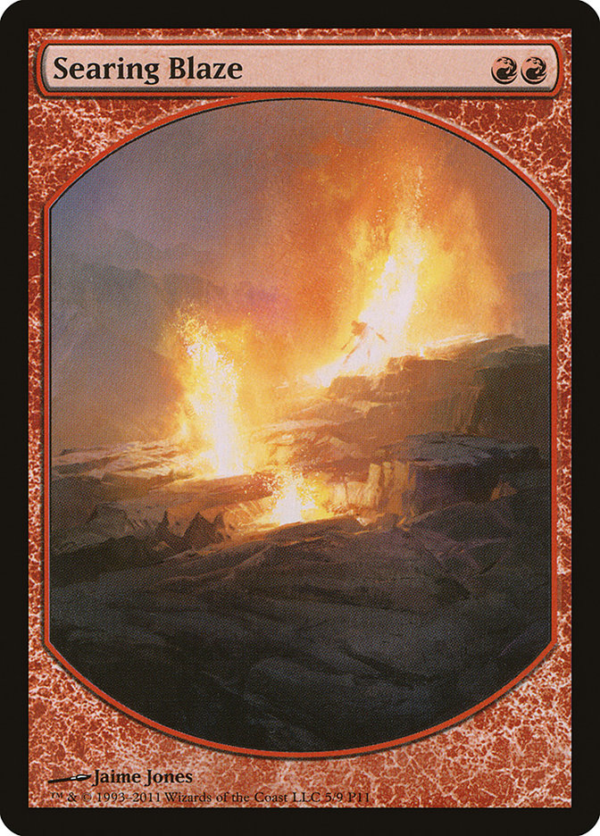 Searing Blaze [Magic Player Rewards 2011] | Card Citadel