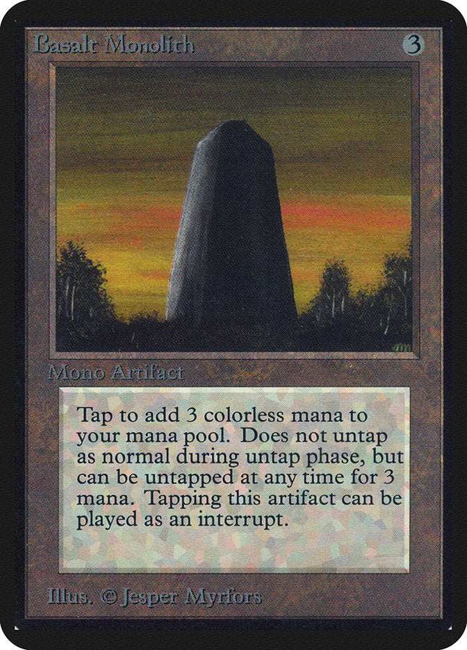 Basalt Monolith [Limited Edition Alpha] | Card Citadel