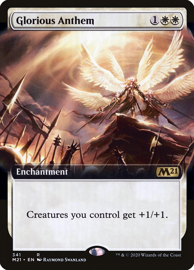 Glorious Anthem (Extended Art) [Core Set 2021] | Card Citadel