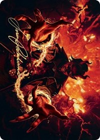 Tibalt's Trickery Art Card (Gold-Stamped Signature) [Kaldheim: Art Series] | Card Citadel