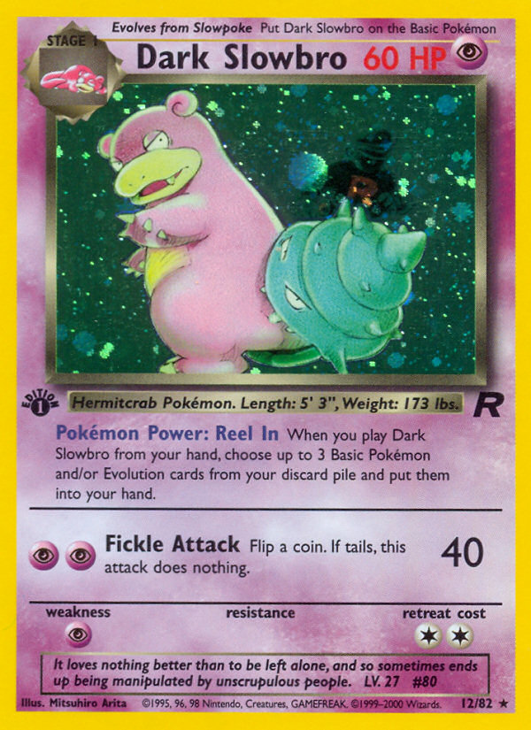 Dark Slowbro (12/82) [Team Rocket 1st Edition] | Card Citadel