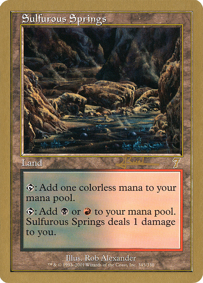 Sulfurous Springs (Antoine Ruel) [World Championship Decks 2001] | Card Citadel