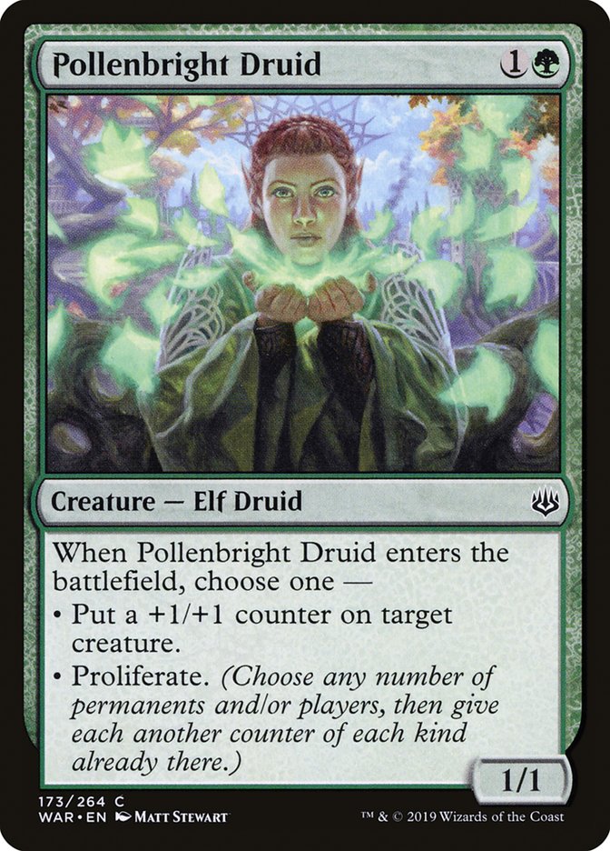 Pollenbright Druid [War of the Spark] | Card Citadel