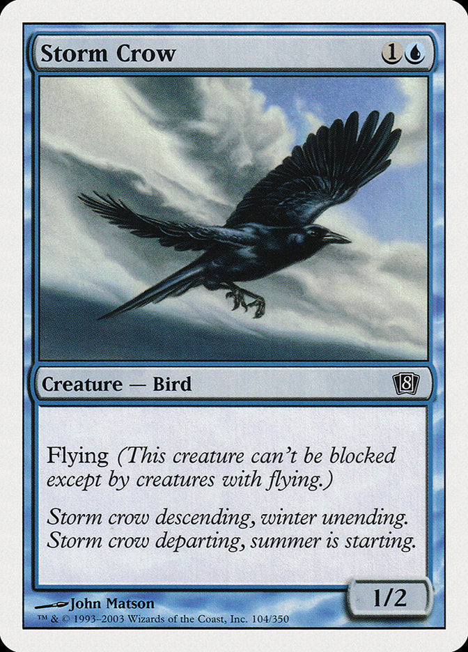 Storm Crow [Eighth Edition] | Card Citadel