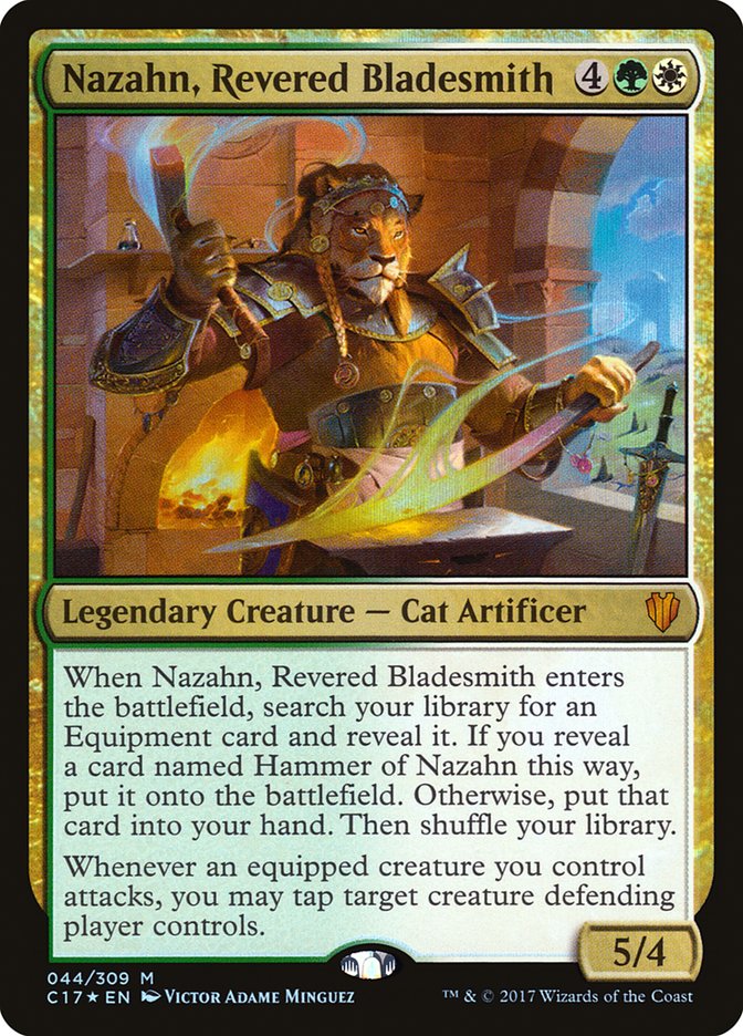 Nazahn, Revered Bladesmith [Commander 2017] | Card Citadel