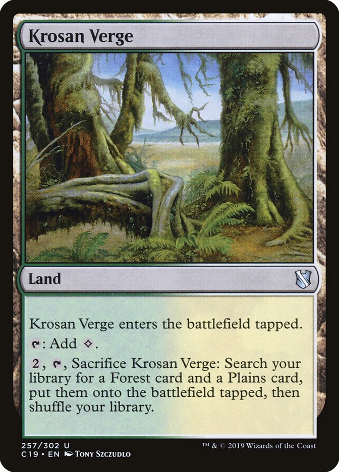 Krosan Verge [Commander 2019] | Card Citadel