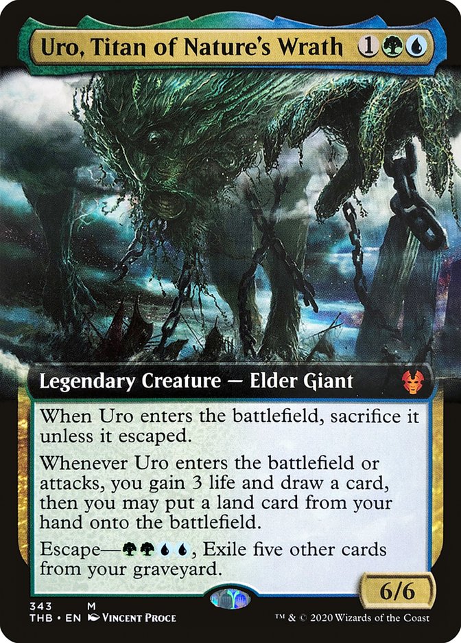 Uro, Titan of Nature's Wrath (Extended Art) [Theros Beyond Death] | Card Citadel