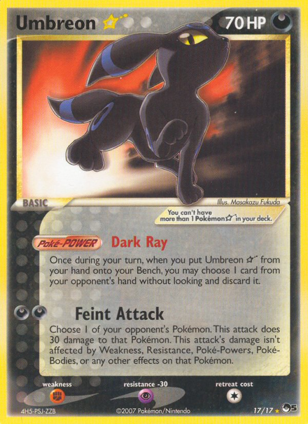 Umbreon Star (17/17) [POP Series 5] | Card Citadel