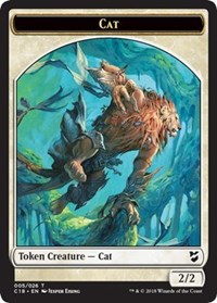 Cat // Soldier Double-sided Token [Commander 2018 Tokens] | Card Citadel