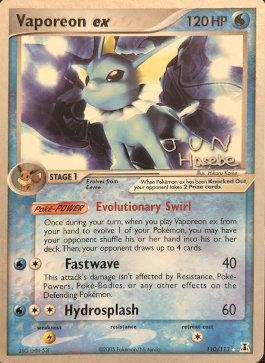 Vaporeon ex (110/113) (Flyvees - Jun Hasebe) [World Championships 2007] | Card Citadel