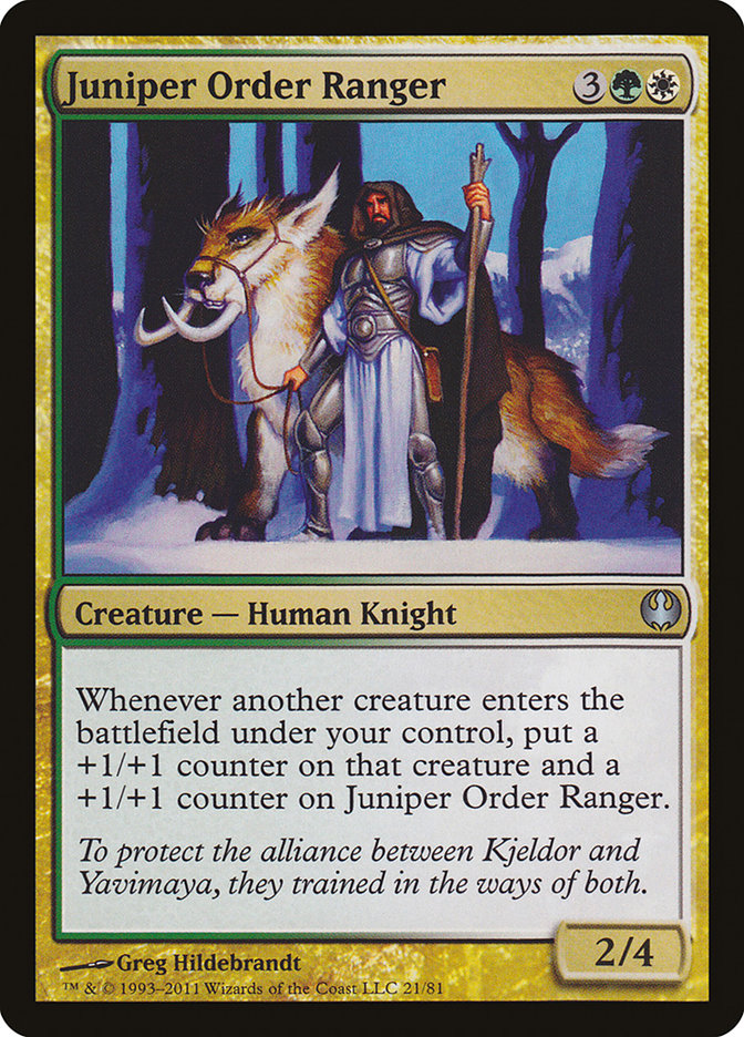 Juniper Order Ranger [Duel Decks: Knights vs. Dragons] | Card Citadel