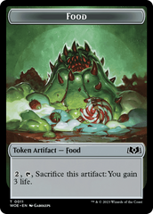 Beast // Food (0011) Double-Sided Token [Wilds of Eldraine Tokens] | Card Citadel