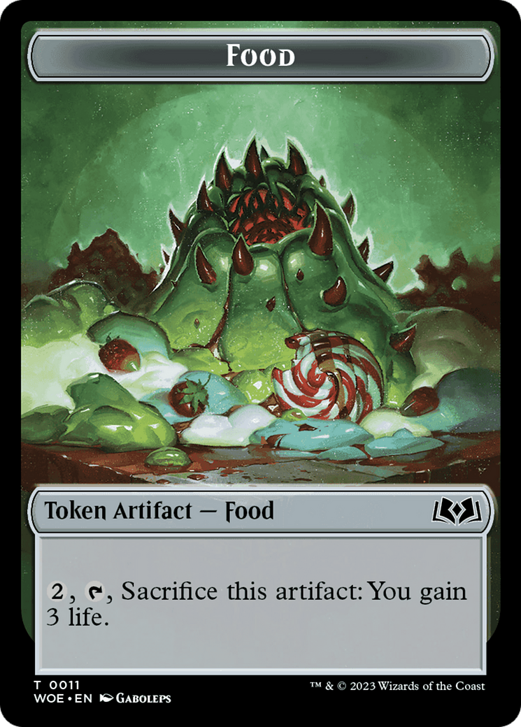 Mouse // Food (0011) Double-Sided Token [Wilds of Eldraine Tokens] | Card Citadel