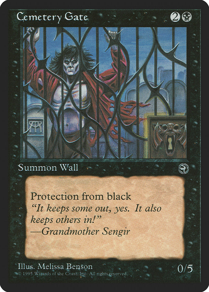 Cemetery Gate (Grandmother Sengir Flavor Text) [Homelands] | Card Citadel