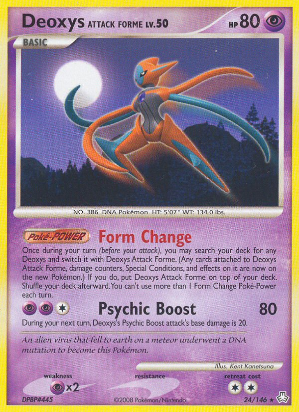 Deoxys Attack Forme (24/146) [Diamond & Pearl: Legends Awakened] | Card Citadel