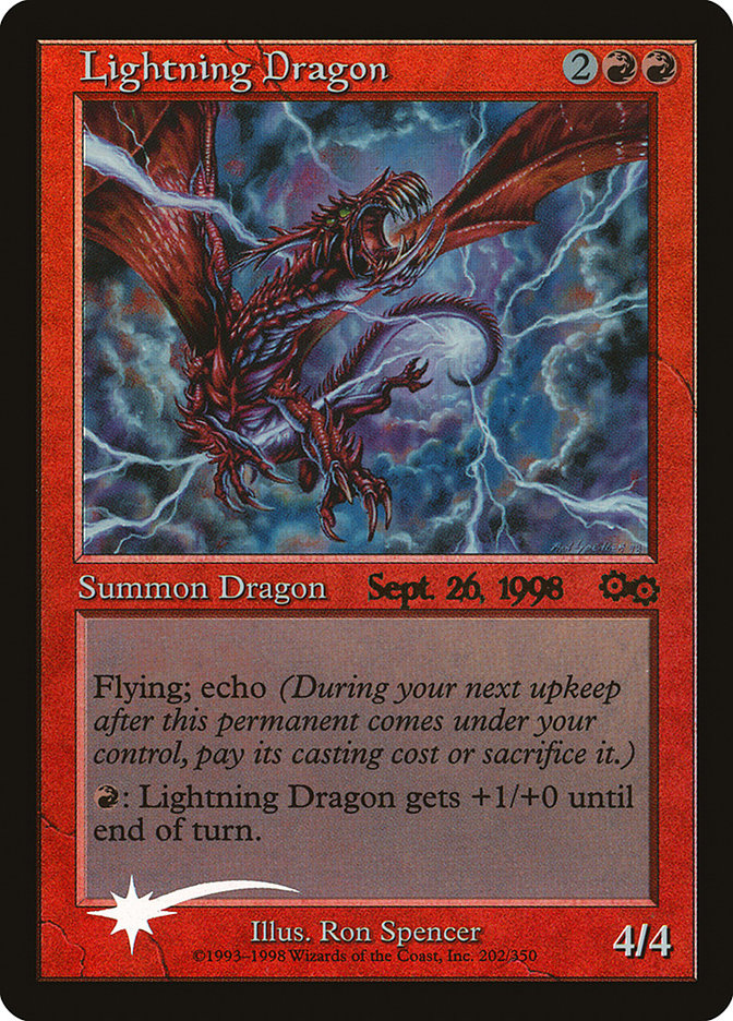 Lightning Dragon [Urza's Saga Promos] | Card Citadel