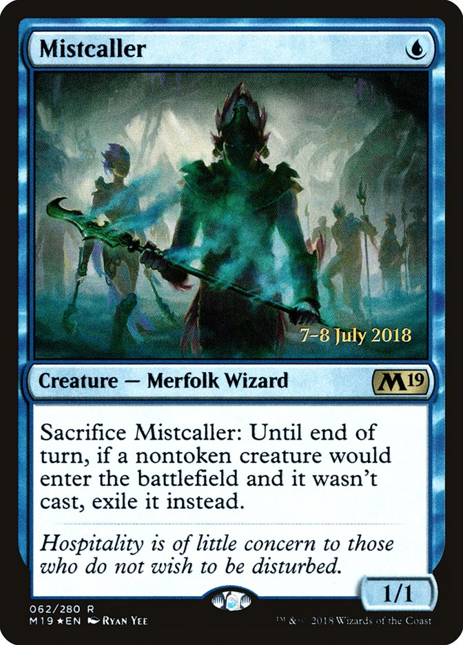 Mistcaller  [Core Set 2019 Prerelease Promos] | Card Citadel