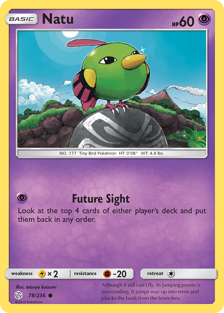 Natu (78/236) [Sun & Moon: Cosmic Eclipse] | Card Citadel