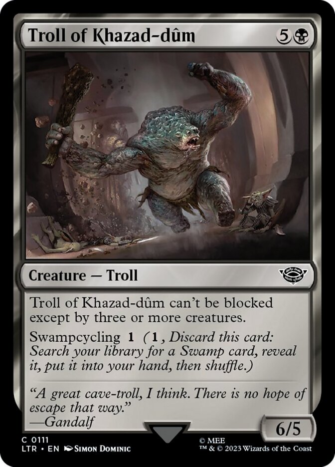 Troll of Khazad-dum [The Lord of the Rings: Tales of Middle-Earth] | Card Citadel