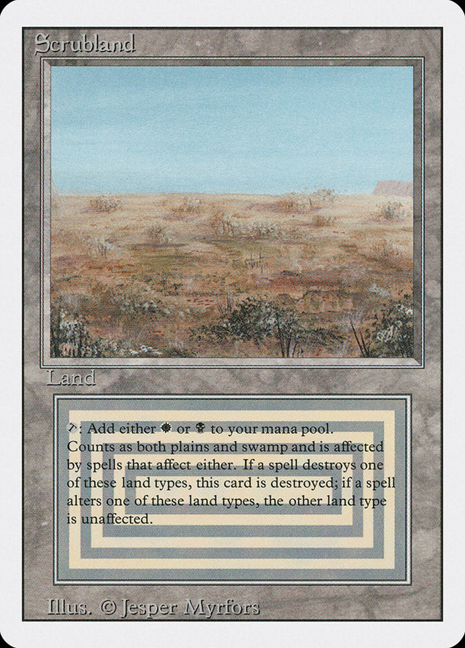 Scrubland - Revised Edition (Excellent) | Card Citadel