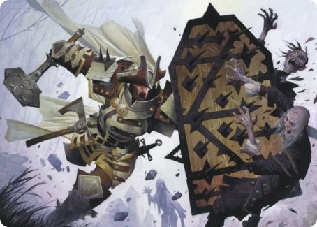 Estwald Shieldbasher Art Card [Innistrad: Crimson Vow Art Series] | Card Citadel