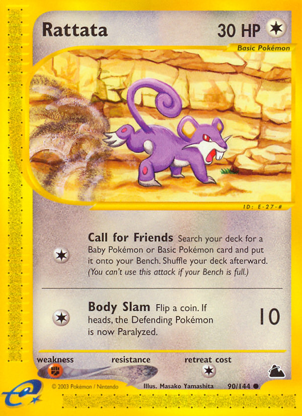 Rattata (90/144) [Skyridge] | Card Citadel