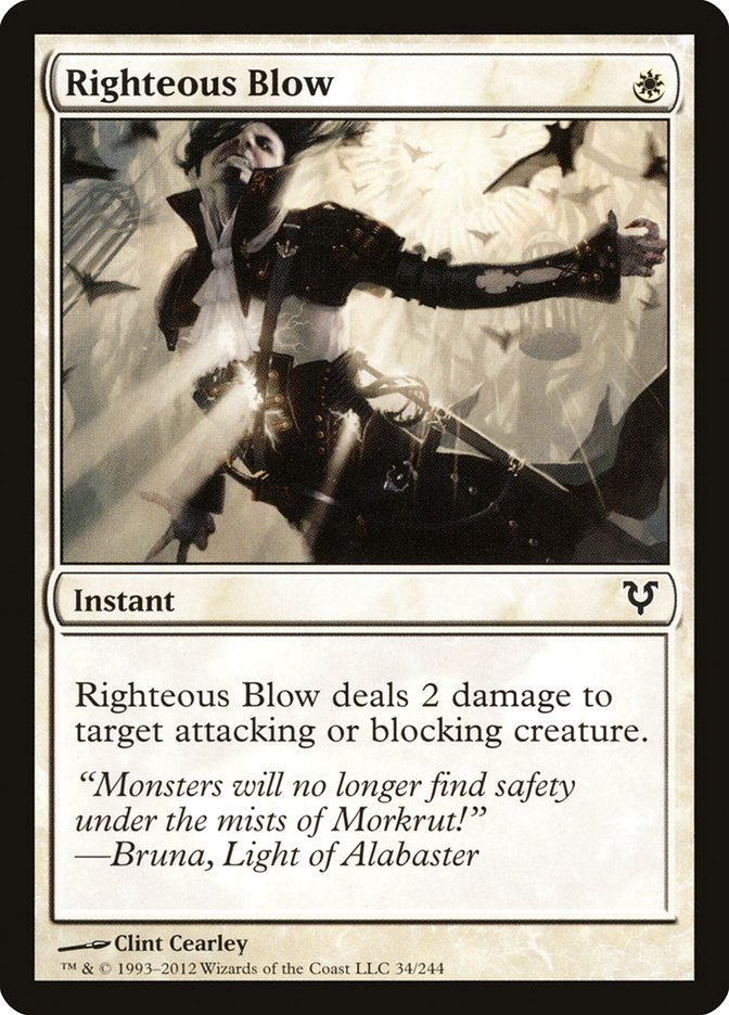 Righteous Blow [Avacyn Restored] | Card Citadel