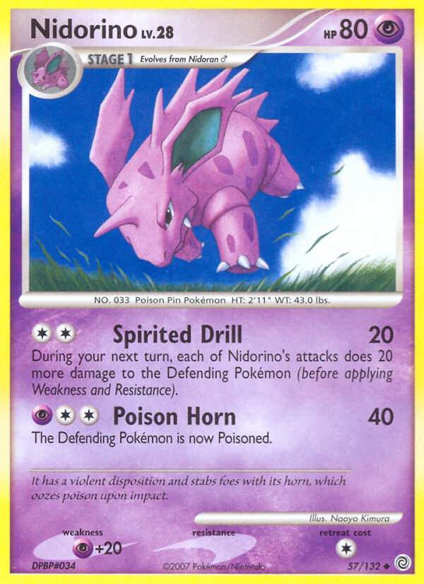 Nidorino (57/132) [Diamond & Pearl: Secret Wonders] | Card Citadel