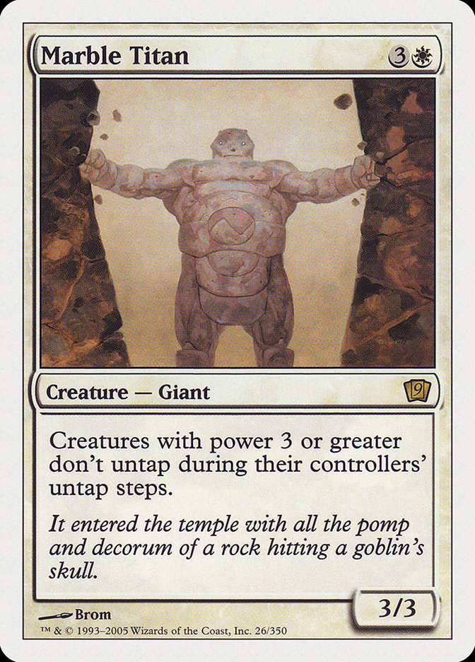 Marble Titan [Ninth Edition] | Card Citadel